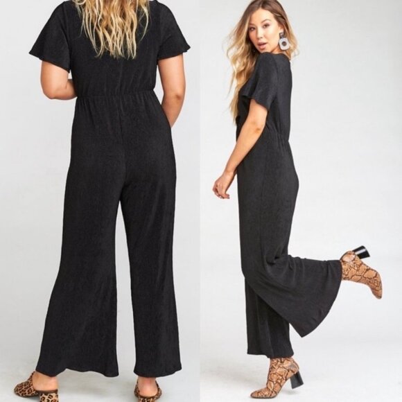 NWT Show Me Your Mumu Daniella Jumpsuit Black Size Small New With Tags Bohemian - Picture 3 of 15